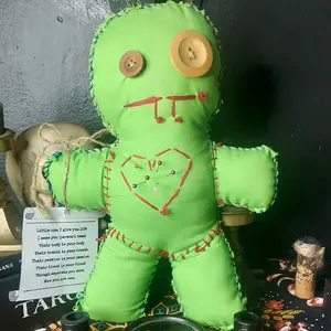 Hand-stitched Poppet for Sympathetic Magic by Crow & Thistle - Traditional Witchcraft Supplies