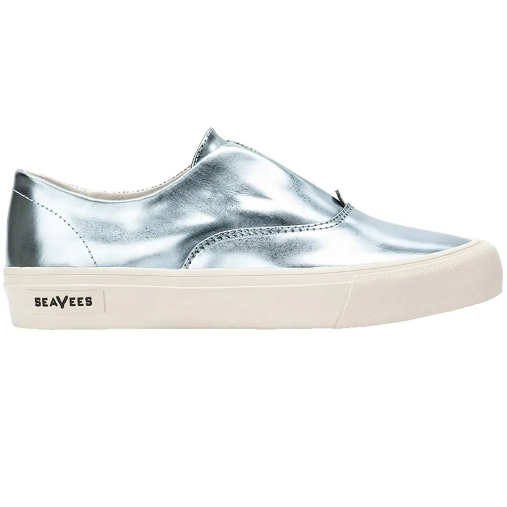 SeaVees Womens Sunset Strip Metallic Platform Sneakers Shoes Casual - Silver SeaVees Womens Sunset Strip Metallic Platform Sneakers Shoes Casual - Silver