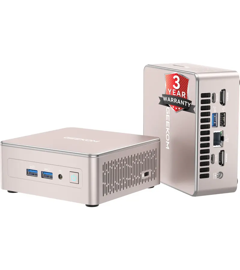 GEEKOM A5 2026 Edition Mini PC AMD Ryzen 5 7430U Cpu 16GB RAM
