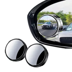 2Counts Safety driving mirror,Car Blind Spot Mirror, Wide Angle Mirror for Car Rearview Mirror,360-Degree Reversing Mirror,Vacuum Suction Cup,Small Round MirrorBlind Spot Auxiliary Mirror,Ultra-Clear Mirror.Blind Spot Mirror，Car Side Mirror