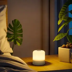 Modern Touch Control LED Night Light, USB Powered, Adjustable Brightness, 3 Color Modes, Fantasy Theme, Desk Lamp for Bedroom Reading and Home Decor, USB Charging Lamp