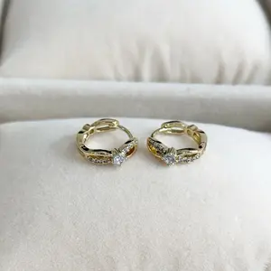 Huggie Earrings For kids Gold Plated 14 k hipoalergenics TT5