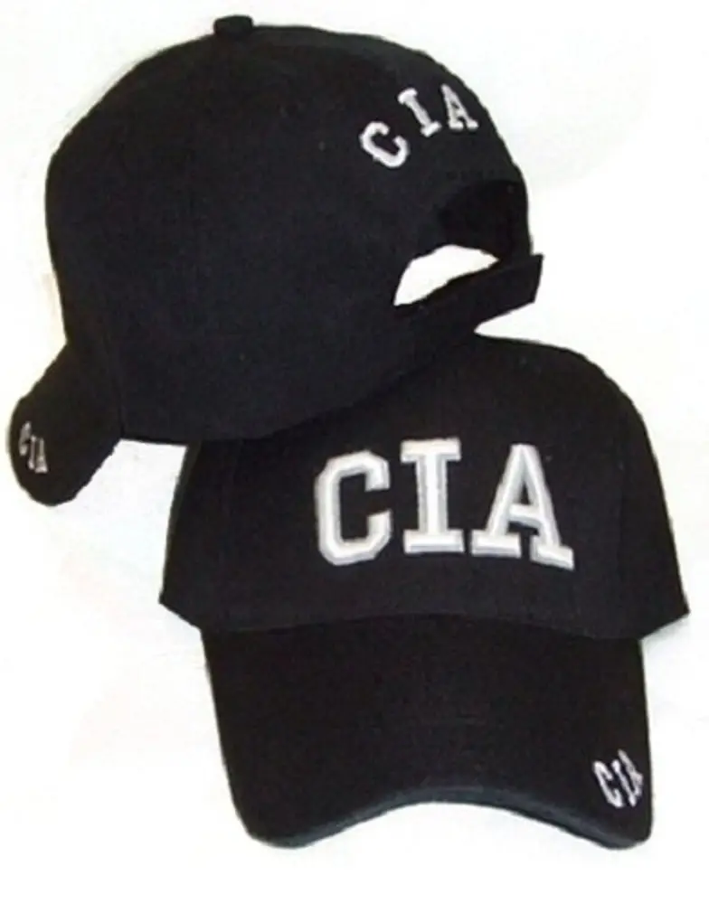 CrazyCoolBuys Cia Embroidered Adjustable Hat Black Fbi Ball Cap