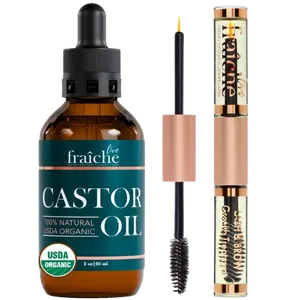 Organic Castor Oil Lash & Brow Serum + Bottle