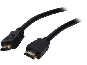 Nippon Labs HDMI-FF-10BK HDMI 2.0 Premium Cable w/Ethernet, Male to Male, 4K2K @ 60Hz, 18Gbps, 10ft.Black HDMI Cable