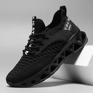 A pair of men's and women's sports and leisure shoes - light and breathable mesh running shoes, with shock absorption function, non-slip sole, lace-up closure, men's and women's shoes