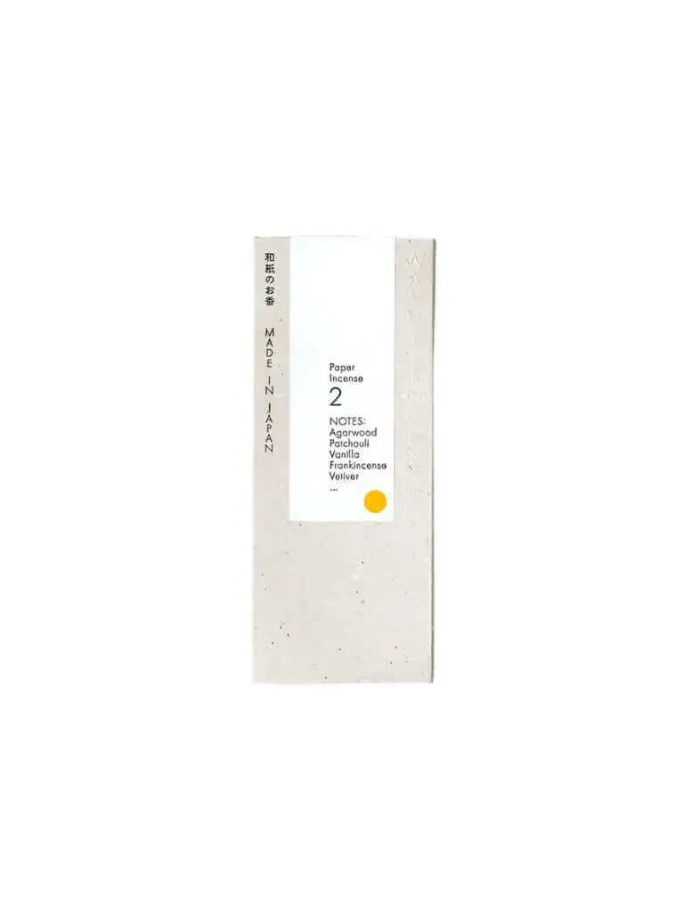 Washi Paper Incense Strips - #2 Elegant Agarwood