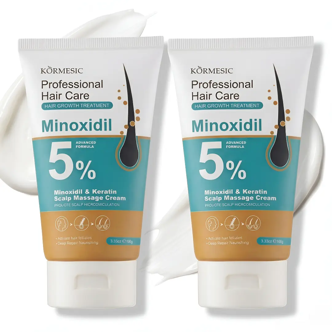 Kormesic 5% Minoxidil & Keratin Scalp Massage Cream Hair Growth Treatment for Men & Women Nano Foam Essence Easy Absorb Scalp Refreshing Haircare Buy 1 Get 1 Free
