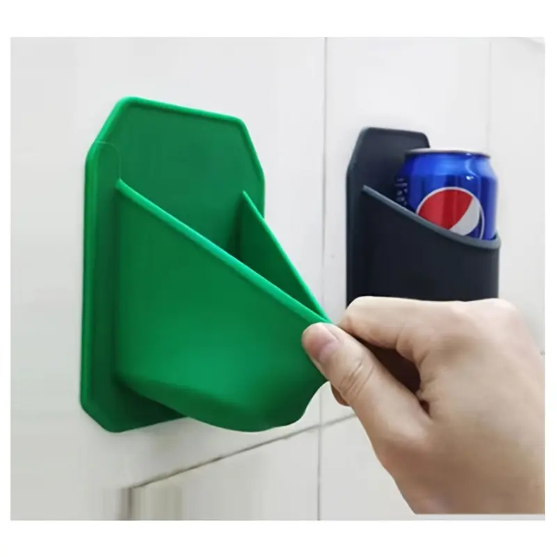 1PC Bathroom shower beer rack, portable can storage rack, beverage rack, wall mounted waterproof silicone holder, Beverage Organizer