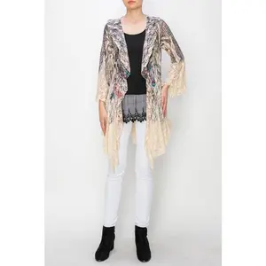 Origami Dreamcatcher Lace Cardigan with Ruffles