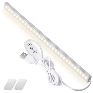 USB LED Under Cabinet Lights - Tool-Free Magnetic Mount in 1 Min, Slim 0.3” Fit Kitchen & Workspace