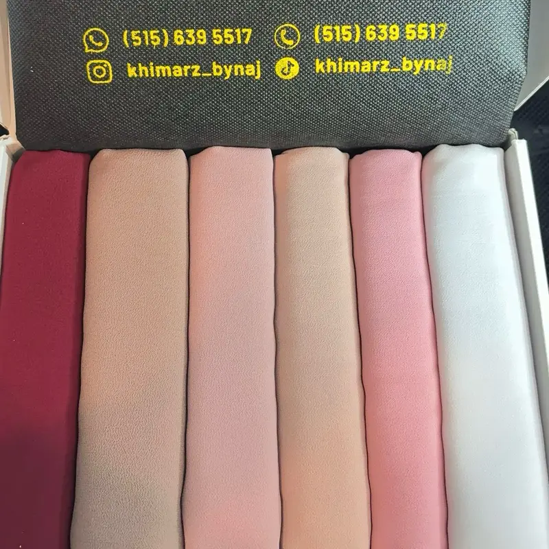 Chiffon Scarves, Assorted Color Options for Daily Wear