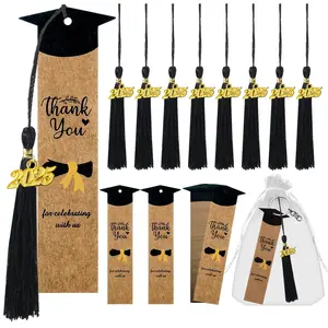 24 Pcs Graduation Bookmarks 2026 Graduation Gifts Bookmarks with Tassel Keychain Thank You Tag Graduation Party Favors for Students Guests Book lovers Teachers Appreciation Gift for Teacher's Day Graduation season
