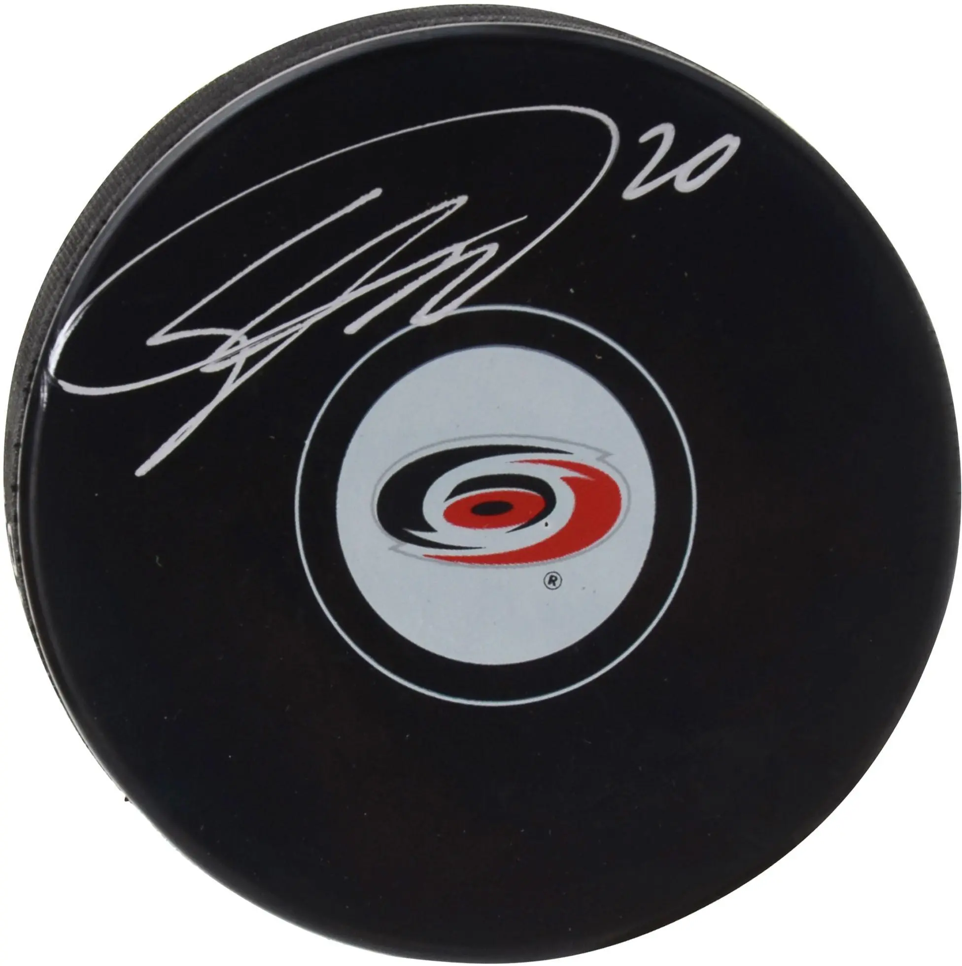 Sebastian Aho Carolina Hurricanes Autographed Hockey Puck - Fanatics Authentic Certified