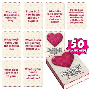 50 Couples Game Cards Board Game Props for Date Night Ideas Versatile Fun Activities Enhance Date Night Experiences Ideal for Couples