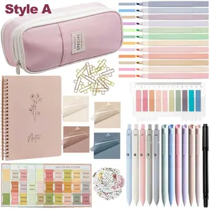 Bible Study Supplies Set, 1 Set Bible Study Supplies Set Including Highlighter & Storage Bag & Pen, School Supplies for Women & Students, Student Essentials