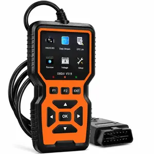 Professional OBD2 Car Scanner Diagnostic Tool - Suitable for Reading Vehicle Codes, Clearing Fault Codes, 35901 Trouble Code Library, Real-Time Data Stream, Oxygen Sensor Tester, Battery Voltage Reading, Mode 6/8 Detection