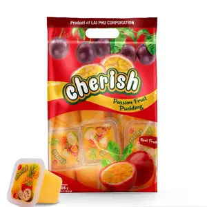 Cherish Passion Fruit Pudding cups 405G - Real Fruit Dessert Snack gift