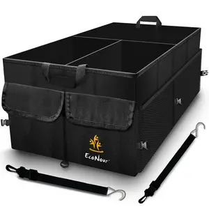 Trunk Organizer for Car (Black) | Cargo Storage Box | EcoNour