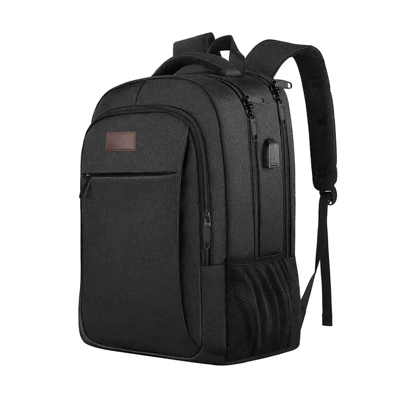 Travel Laptop Backpack Business Anti-Theft Ultra-Thin Sturdy with USB Charging Port Waterproof College Computer Bag Gift for Men Women 16.54-inch Laptops Available in Gray Camel Black