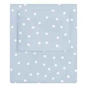 French Blue Polka Dots Flat Sheet