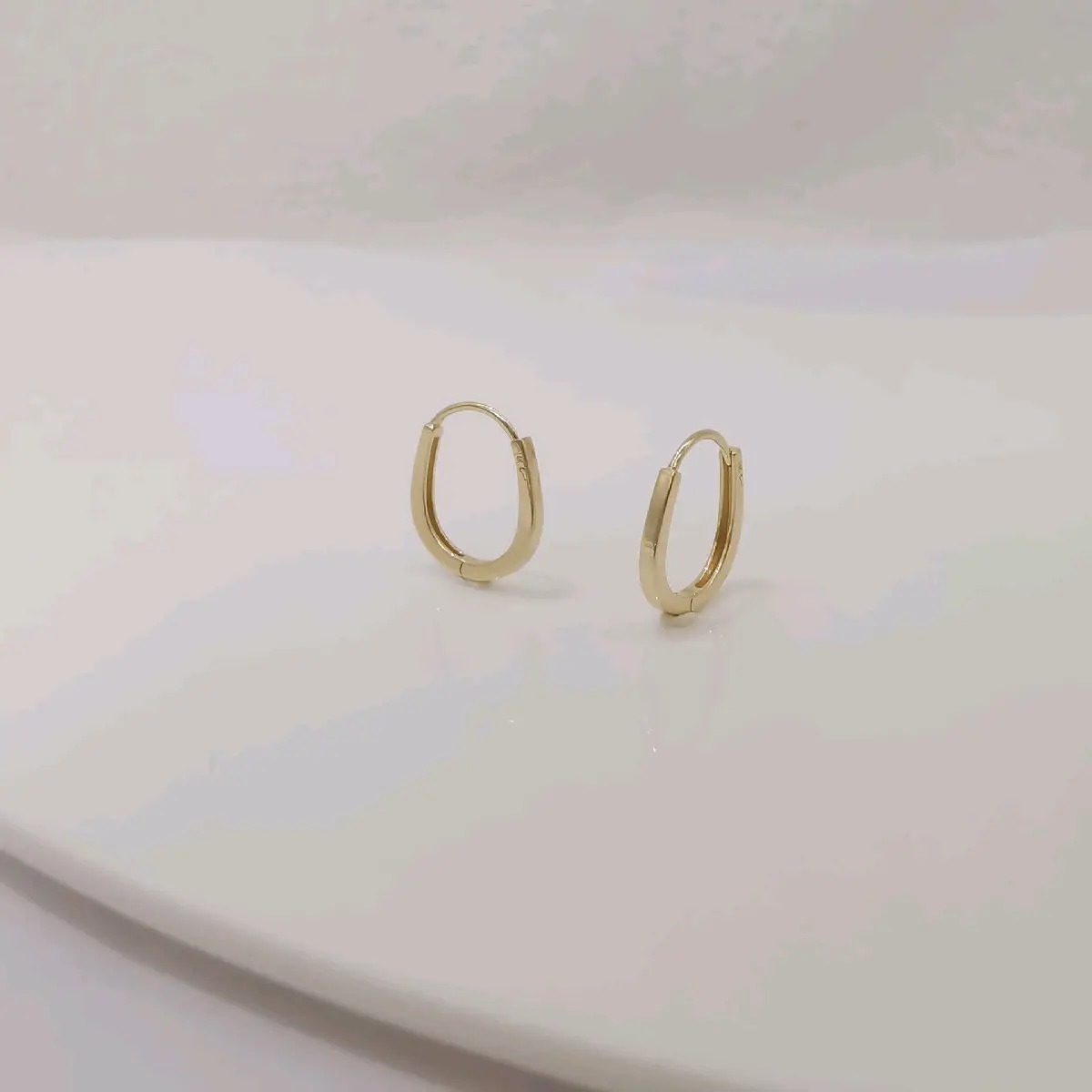 14K Solid Gold Huggie Earrings for Women - Perfect for Any Occasion