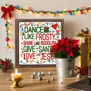 Christmas Wooden Photo Frame Set, Snowman & Reindeer Design, DIY Craft Kit, Easy Assembly, Perfect Gift for Family & Friends