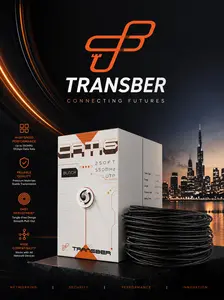 Transber 250ft CAT6 Ethernet Cable - 10Gbps, 550MHz High-Speed UTP Network Cable for Reliable Data Transfer Connectivity