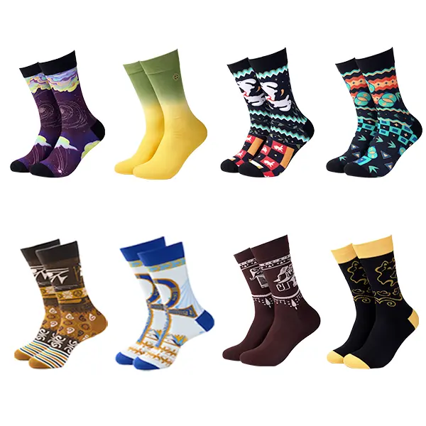 FeliX Lucky Socks Energy Socks Crew Socks for Women All Seasons Bridal Ankh Design Mystery Simple Style