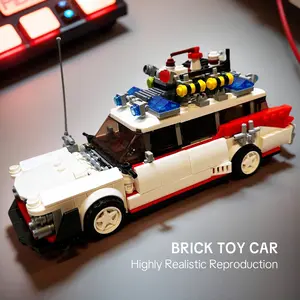 Technology Car Model Building Blocks Moc Blocks Set Mini Ghost Movie Car Assembly, DIY Toys Gifts, Unisex, No Battery Included