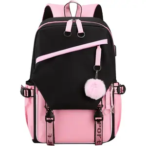 Alikpop Kpop Laptop Backpack - Functional Laptop Bag for Teen Girls, Junior Middle School Daypack, Outdoor Use