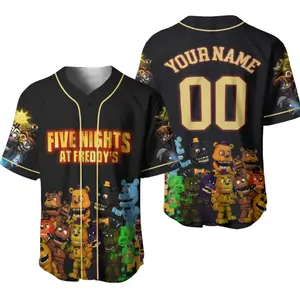 Custom Five Nights at Freddy's Baseball Jersey