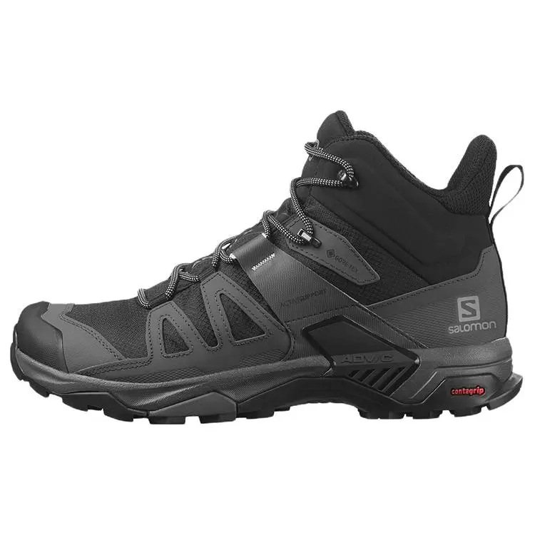 Salomon X Ultra 4 Mid Gore-Tex Men's Waterproof Hiking Boots - Breathable, Lightweight, Durable Outdoor Hiking Shoes with Cushioning, Traction - Maison Mihara Verifiable, Global Authentication Credentials