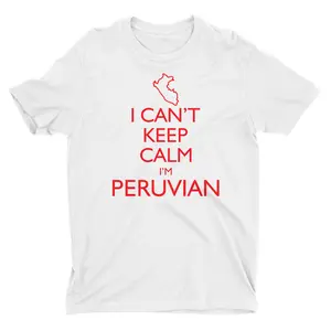 PeruCoUSA I Can't Keep Calm I'm Peruvian T-Shirt for Men
