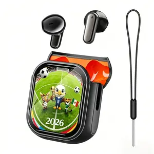 Low Latency 40ms Gaming Earbuds True Wireless, LCD Screen Bluetooth 6.0 Touch Control, HD Gaming Mic for PS5 Switch Phone Gamer Gifts
