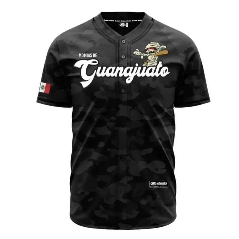 Momias De GUANAJUATO Baseball Jersey, Mexico Jersey for Men Women, Mexico Baseball Shirt, Hiphop Jersey, All-Over Print Baseball Jersey #2