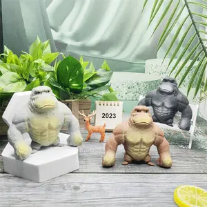2 Pack Glue-Sand Filled Rubber Gorilla Funny Squeeze Fidget Squishy Monkey Toy Animal High-Elastic Stretchable Decompression Toy for Adults Kids Relief Classroom Prize Favors Gift Stuffers Satin Premium Long Table Runner Set Outdoor with Decorations Snowf