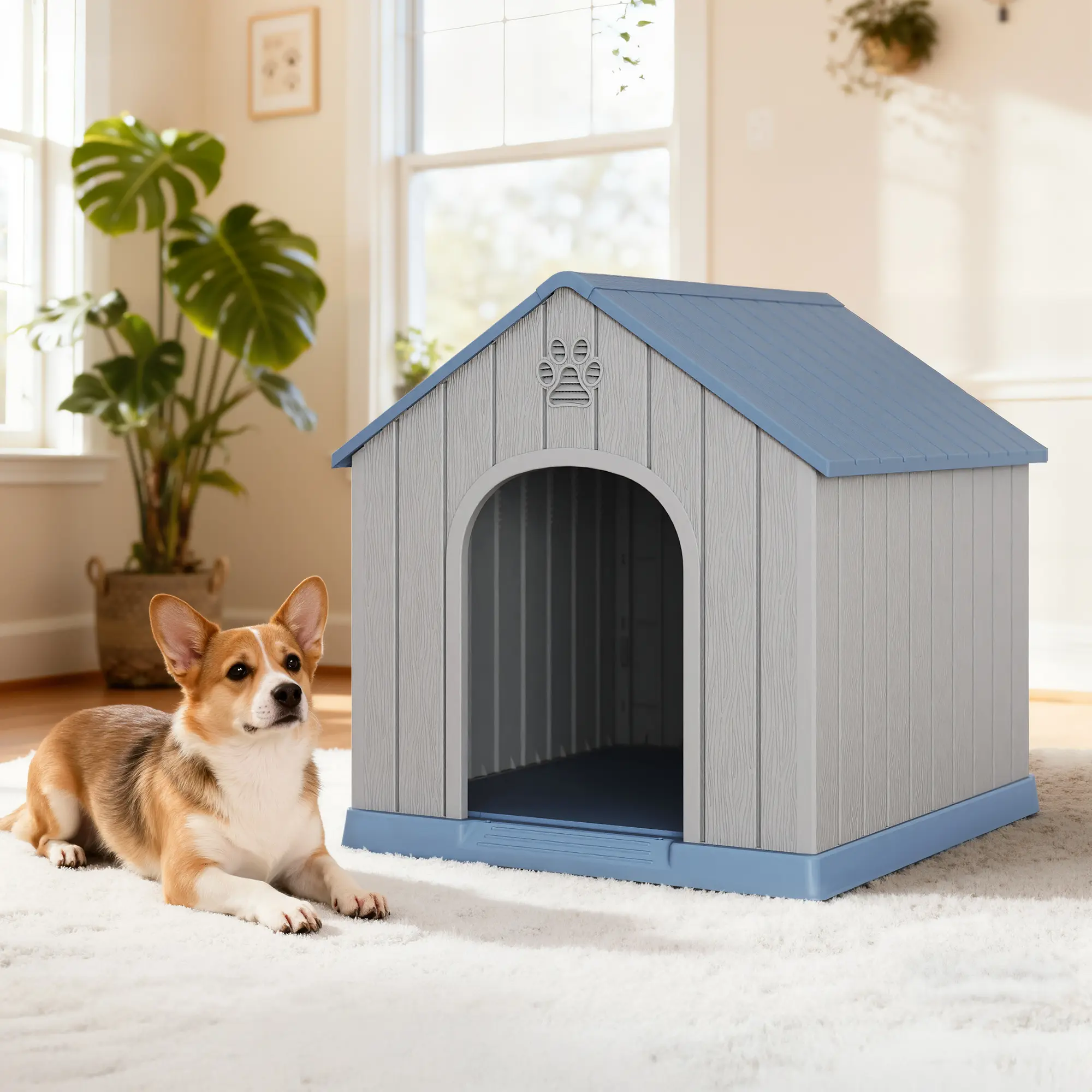 【Summergarden】Multi-sized dog houses, both indoor and outdoor，Spacious Shelter for Dogs, Cats, Rabbits, Chickens  and other Animals.