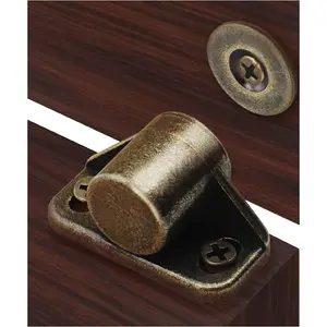 Door Catch, 4 Pack Rare Earth Cabinet Door  - Bronze