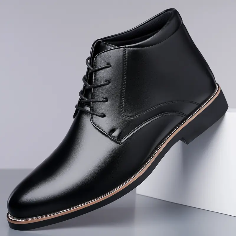 Men's formal high-top simple lace-up men's shoes Men's formal high-top simple lace-up men's shoes
