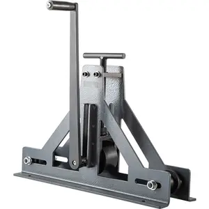 1-1/2 Inch Tubing Rolling Bender Manual For Square And Rectangular Tubes, 14 Gauge Roller, Tubing Roller And Flat Bar Bender For Mild Steel, Copper And Aluminum, Hand Tool For Metal Fabrication And DIY Workshop
