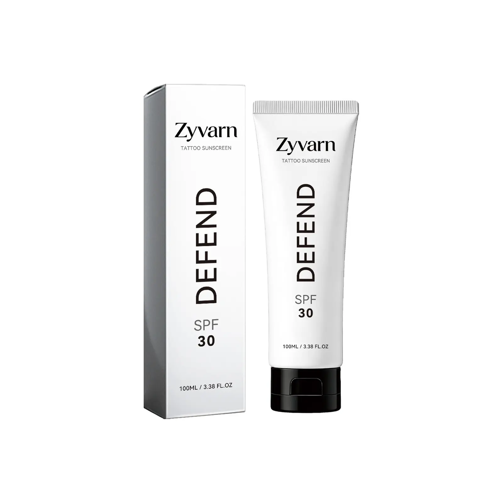 Zyvarn Tattoo Sunscreen Cream SPF, Moisturizing Sunscreen Coconut Oil Burdock Root Extract Sun Protection Lotion, Prevent Tattoo Fading Keep Bright Vivid Color, Hydrating Refreshing Gentle Skin Care for Outdoor Daily Use