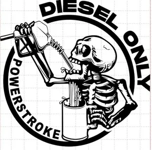 Diesel Only Powerstroke decal