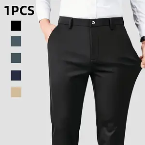 Men's Slim Fit Stretch Chino Pants, Business Casual Golf Dress Pants, Wrinkle Resistant Breathable Soft Fabric Classic Minimalist Formal Trousers for Mens Office Wear Everyday Business Style