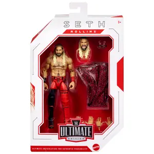 Seth Rollins (Red & Black) - WWE Ultimate Edition 30 Mattel WWE Toy Wrestling Action Figure