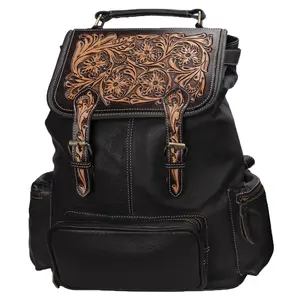 Schneiders Tooled Leather Backpack