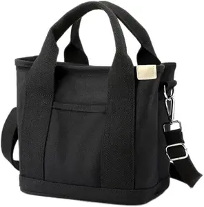 RIVERICH Small Tote Bag with Zipper, 2026 Canvas Multi-Pocket Crossbody Bag Shoulder Bag Satchel Hobo Bag Messenger Bag DealsForYouDays
