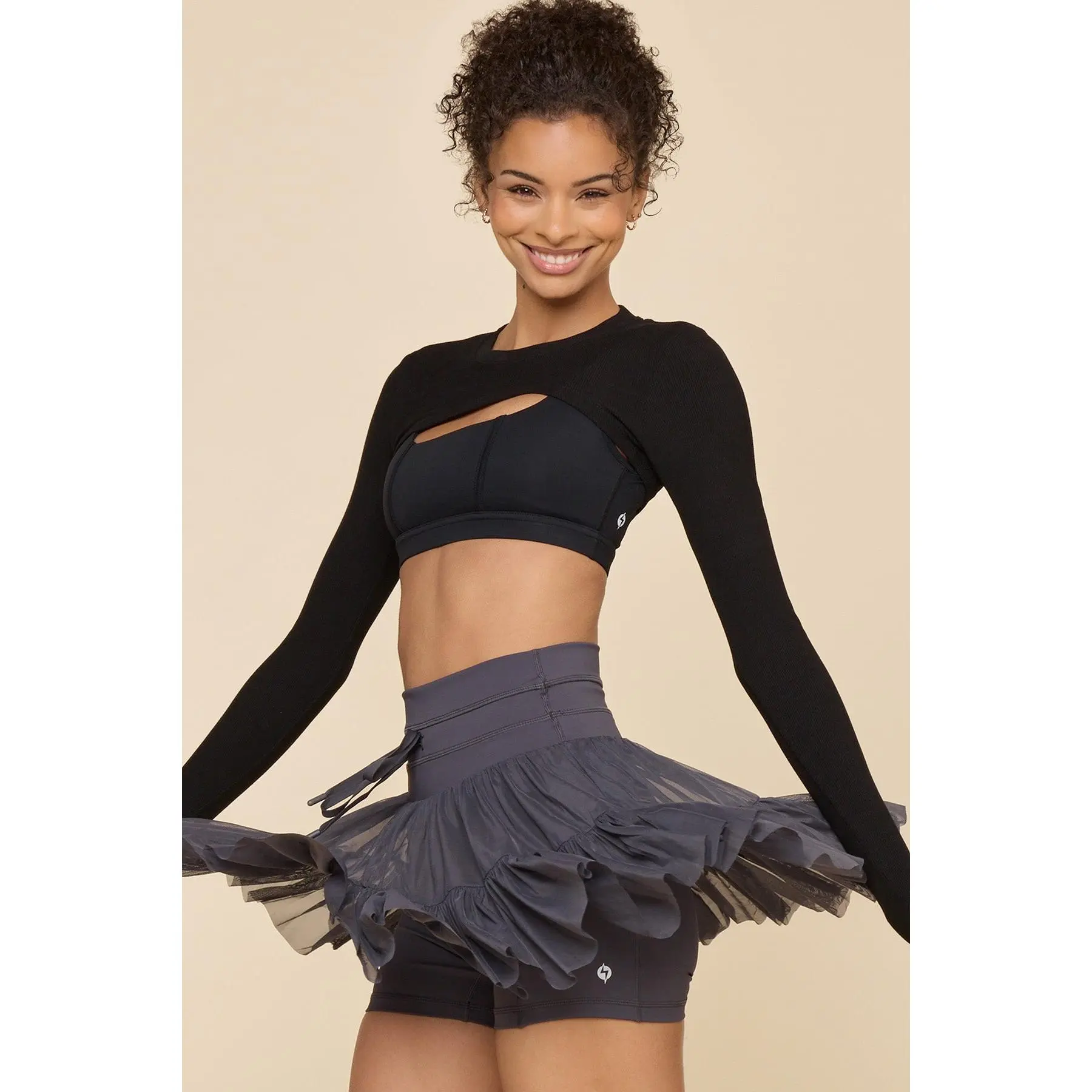 Pirouette Skort - Smoky Grey Pirouette Skort - Smoky Grey