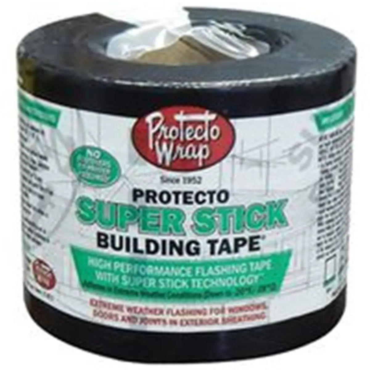 Protecto Wrap PVC/Aluminum High-Tack Flashing Tape - 6 in x 75 ft, 2.65 lbs, No Primer Needed, Easy to Apply, Outdoor, AAMA 711 Standard Passing, 12-Month UV Resistance, Double Sided Printing, for Deck Joists & Beams