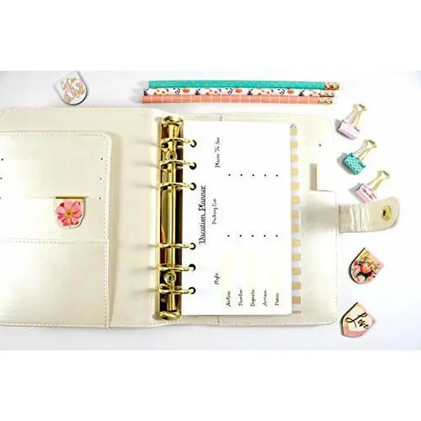 Personal Size Vacation Planner fits with Kate Spade Personal Planner, Filofax Personal, Color Crush Personal Size and Other Personal Size Planner